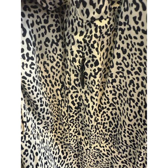 The Kooples Mini Leo Dress Light Tan Black V-Neck Button Down Small Medium 6 NWT - Picture 7 of 7